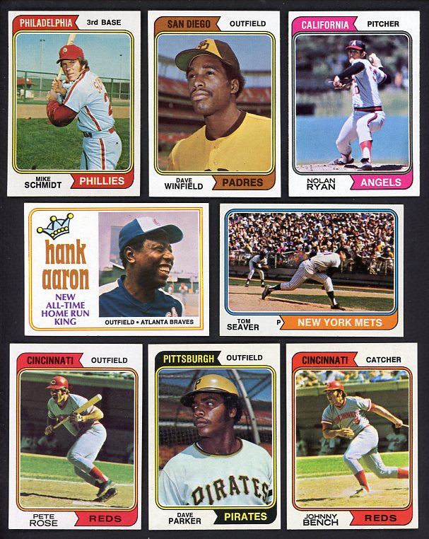 1974 Topps Baseball Complete Set EX-MT/NR-MT Winfield Aaron 527954