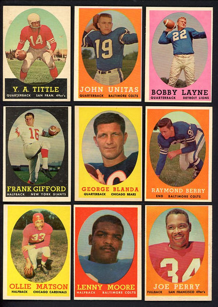1958 Topps Football Complete Set EX-MT Brown Unitas Starr 527957