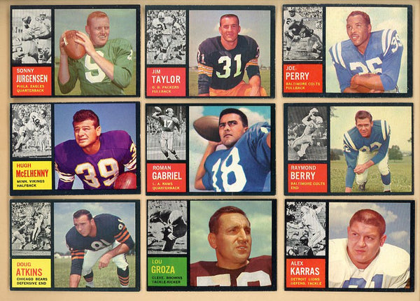 1962 Topps Football Complete Set EX+/EX-MT Tarkenton Brown 527958
