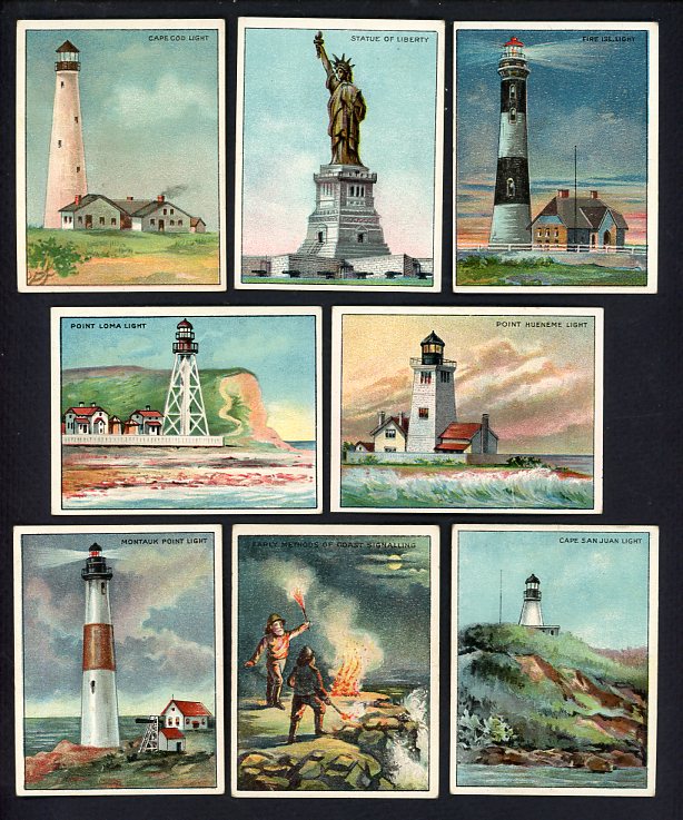 1911 T77 Hassan Lighthouse Series Complete Set VG-EX/EX 527970