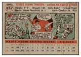 1956 Topps Baseball #257 Bobby Thomson Braves EX-MT 527995