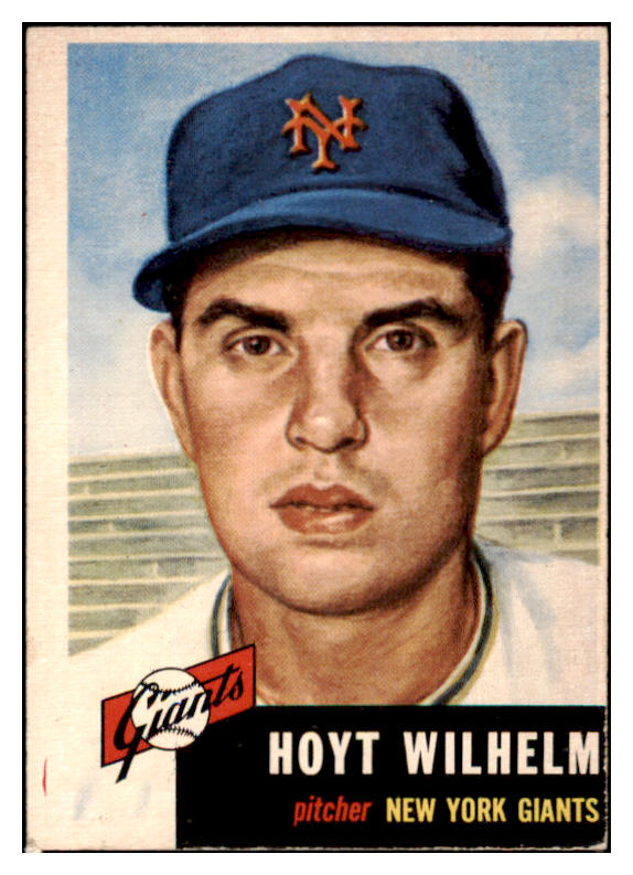 1953 Topps Baseball #151 Hoyt Wilhelm Giants VG-EX 528000