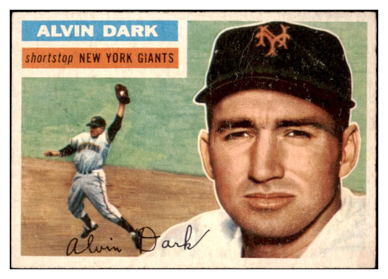 1956 Topps Baseball #148 Alvin Dark Giants VG-EX Gray 528006