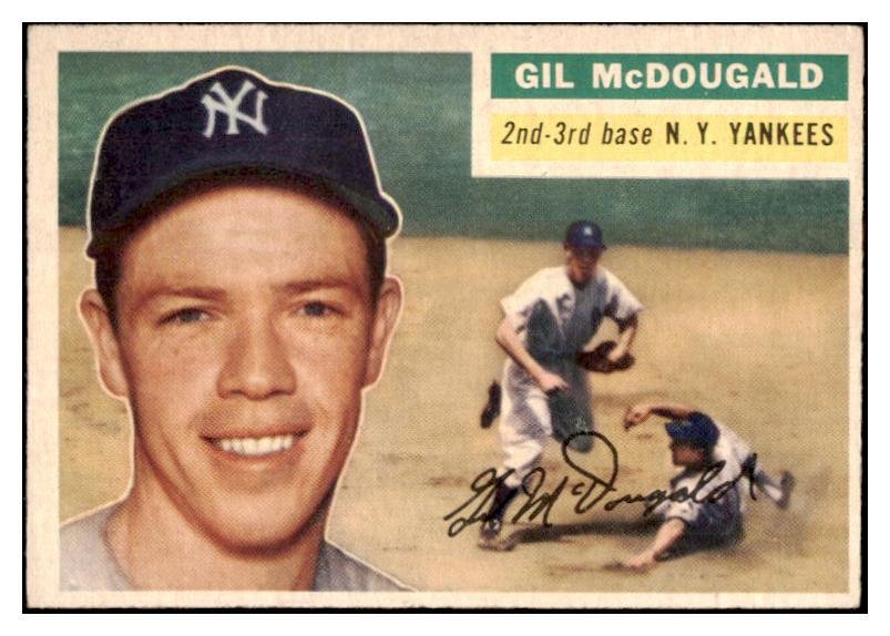 1956 Topps Baseball #225 Gil McDougald Yankees VG-EX 528012
