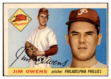 1955 Topps Baseball #202 Jim Owens Phillies VG-EX 528015