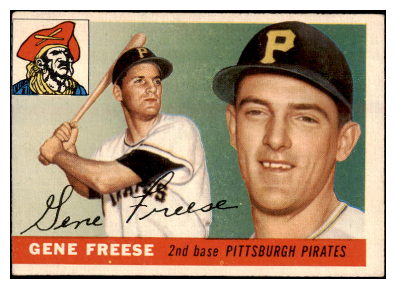 1955 Topps Baseball #205 Gene Freese Pirates VG-EX 528017