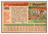 1955 Topps Baseball #205 Gene Freese Pirates VG-EX 528017