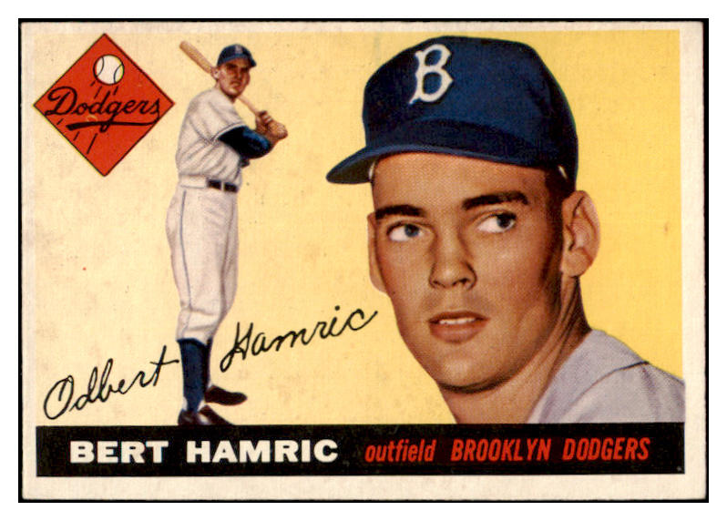 1955 Topps Baseball #199 Bert Hamric Dodgers EX-MT 528021