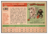 1955 Topps Baseball #180 Clem Labine Dodgers VG 528024