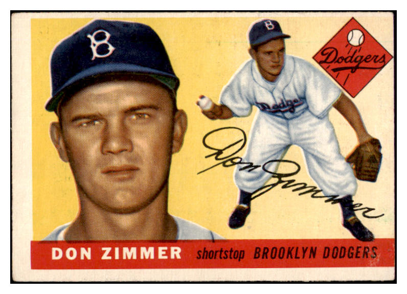 1955 Topps Baseball #092 Don Zimmer Dodgers EX 528029