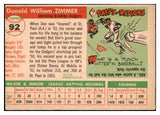 1955 Topps Baseball #092 Don Zimmer Dodgers EX 528029