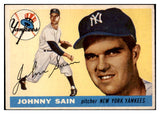 1955 Topps Baseball #193 Johnny Sain Yankees EX-MT 528033