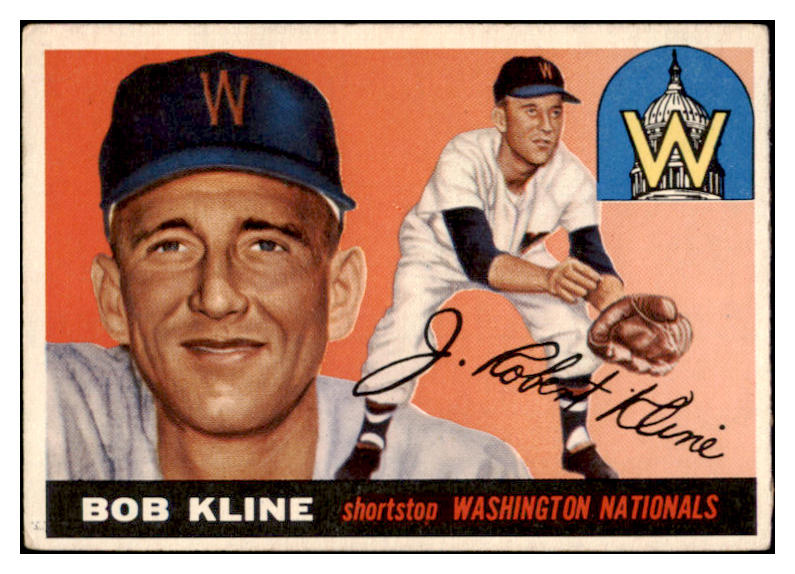 1955 Topps Baseball #173 Bob Kline Senators VG-EX 528040