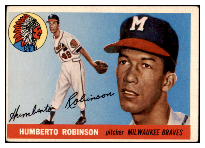 1955 Topps Baseball #182 Humberto Robinson Braves VG-EX 528043