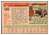 1955 Topps Baseball #182 Humberto Robinson Braves VG-EX 528043