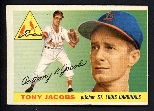 1955 Topps Baseball #183 Tony Jacobs Cardinals VG-EX 528044