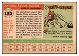 1955 Topps Baseball #183 Tony Jacobs Cardinals VG-EX 528044
