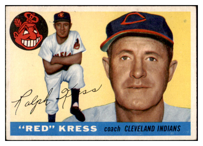 1955 Topps Baseball #151 Ralph Kress Indians EX 528050