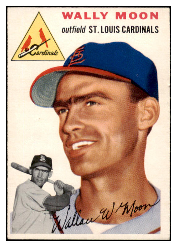 1954 Topps Baseball #137 Wally Moon Cardinals EX 528064