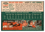 1954 Topps Baseball #137 Wally Moon Cardinals EX 528064