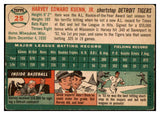 1954 Topps Baseball #025 Harvey Kuenn Tigers VG 528066