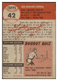 1953 Topps Baseball #042 Gus Zernial A's EX 528071