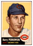 1953 Topps Baseball #236 Harry Perkowski Reds EX 528072