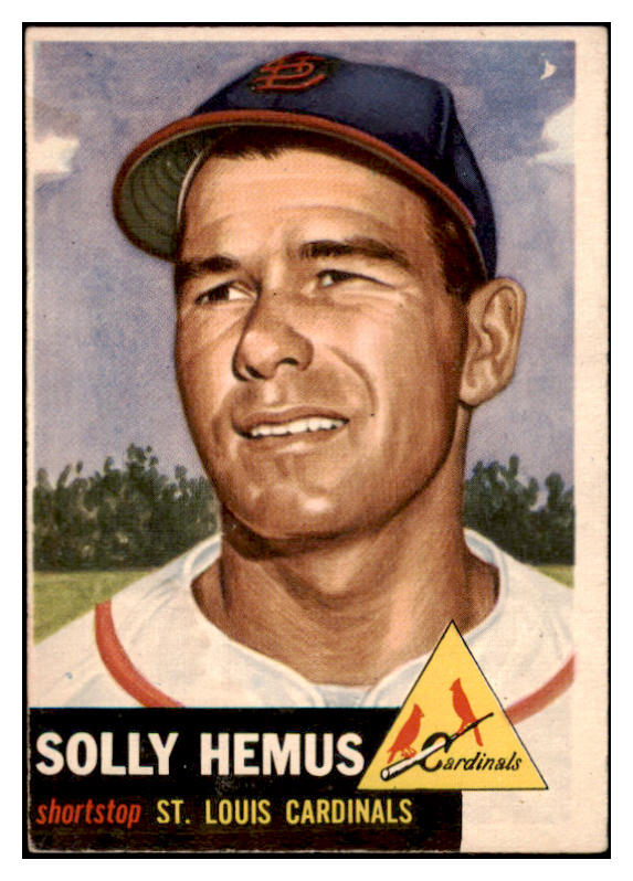 1953 Topps Baseball #231 Solly Hemus Cardinals EX 528074