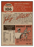 1953 Topps Baseball #106 John Antonelli Braves EX-MT 528078