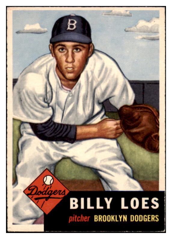 1953 Topps Baseball #174 Billy Loes Dodgers VG-EX 528083