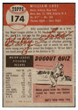 1953 Topps Baseball #174 Billy Loes Dodgers VG-EX 528083