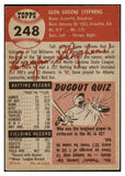 1953 Topps Baseball #248 Gene Stephens Red Sox VG-EX 528091