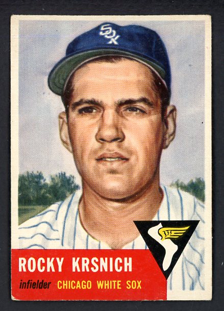 1953 Topps Baseball #229 Rocky Krsnich White Sox VG-EX 528097