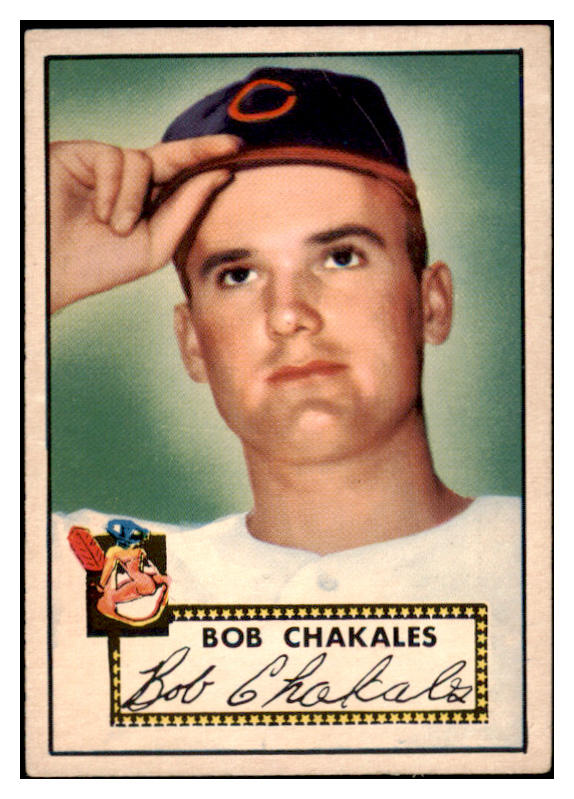 1952 Topps Baseball #120 Bob Chakales Indians VG-EX 528110