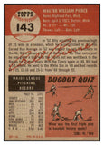 1953 Topps Baseball #143 Billy Pierce White Sox VG-EX 528114