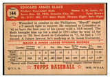 1952 Topps Baseball #144 Ed Blake Reds VG-EX 528117