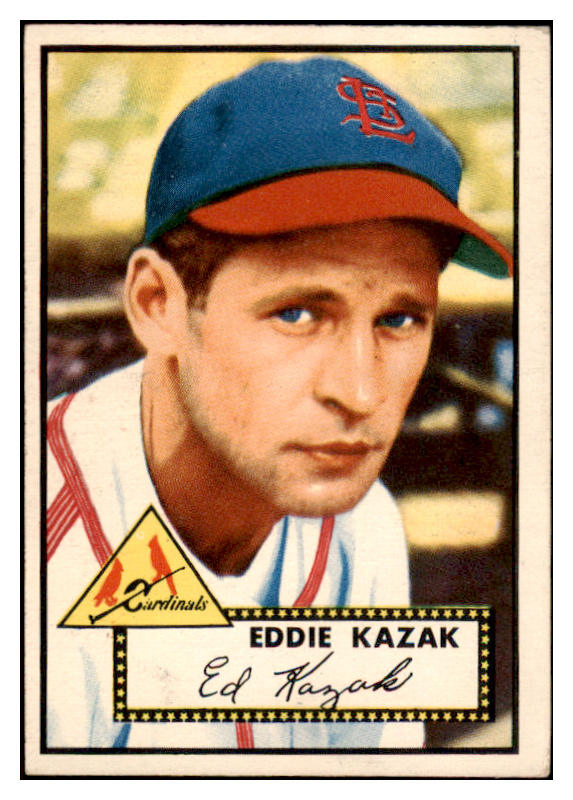 1952 Topps Baseball #165 Eddie Kazak Cardinals VG-EX 528119