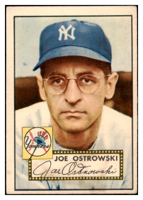 1952 Topps Baseball #206 Joe Ostrowski Yankees VG-EX 528121