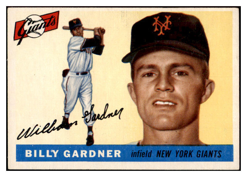 1955 Topps Baseball #027 Billy Gardner Giants EX-MT 528124