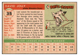 1955 Topps Baseball #035 Dave Jolly Braves EX-MT 528125