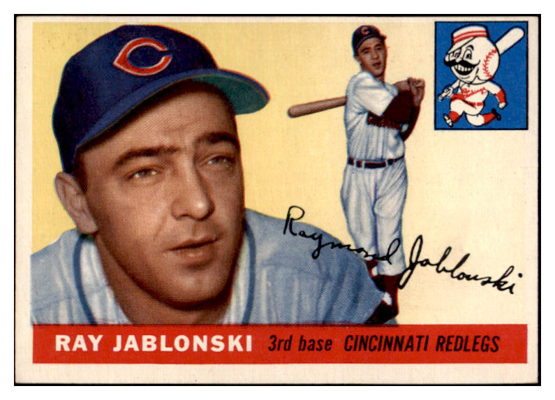 1955 Topps Baseball #056 Ray Jablonski Reds EX-MT 528130