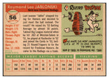 1955 Topps Baseball #056 Ray Jablonski Reds EX-MT 528130