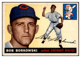 1955 Topps Baseball #074 Bob Borkowski Reds EX-MT 528133