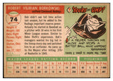 1955 Topps Baseball #074 Bob Borkowski Reds EX-MT 528133