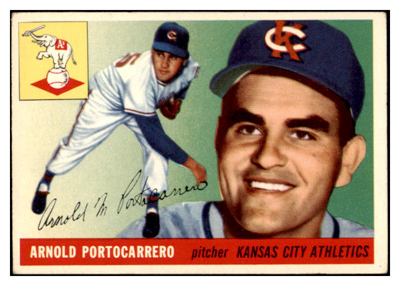 1955 Topps Baseball #077 Arnie Portocarrero A's EX-MT 528134