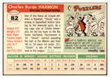1955 Topps Baseball #082 Chuck Harmon Reds EX-MT 528136