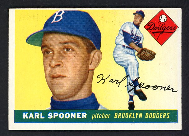 1955 Topps Baseball #090 Karl Spooner Dodgers EX-MT 528140