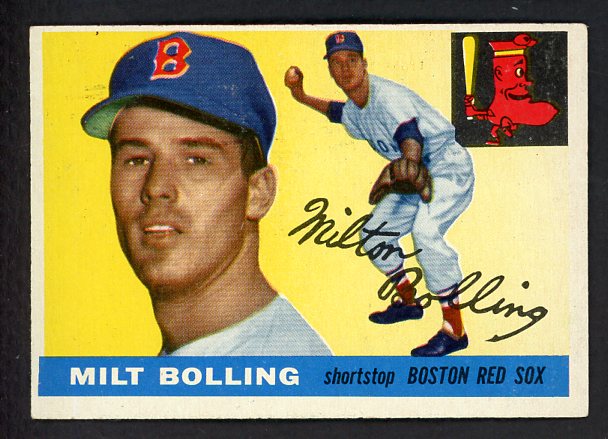1955 Topps Baseball #091 Milt Bolling Red Sox EX-MT 528141