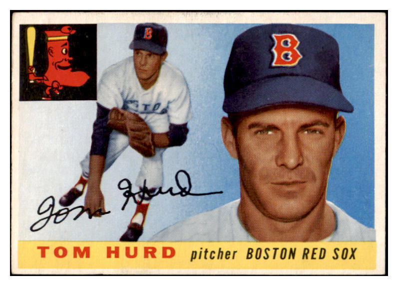 1955 Topps Baseball #116 Tom Hurd Red Sox EX-MT 528146