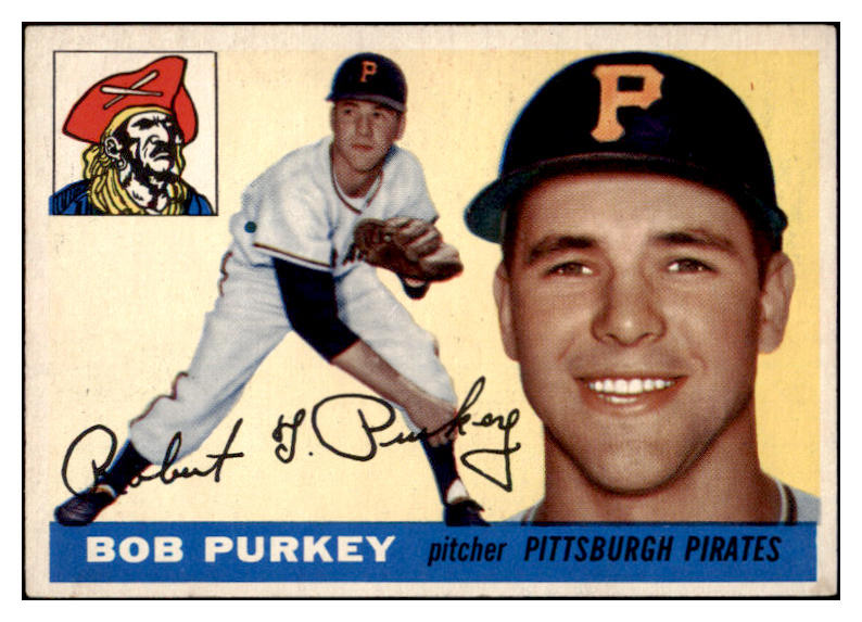 1955 Topps Baseball #118 Bob Purkey Pirates EX-MT 528147